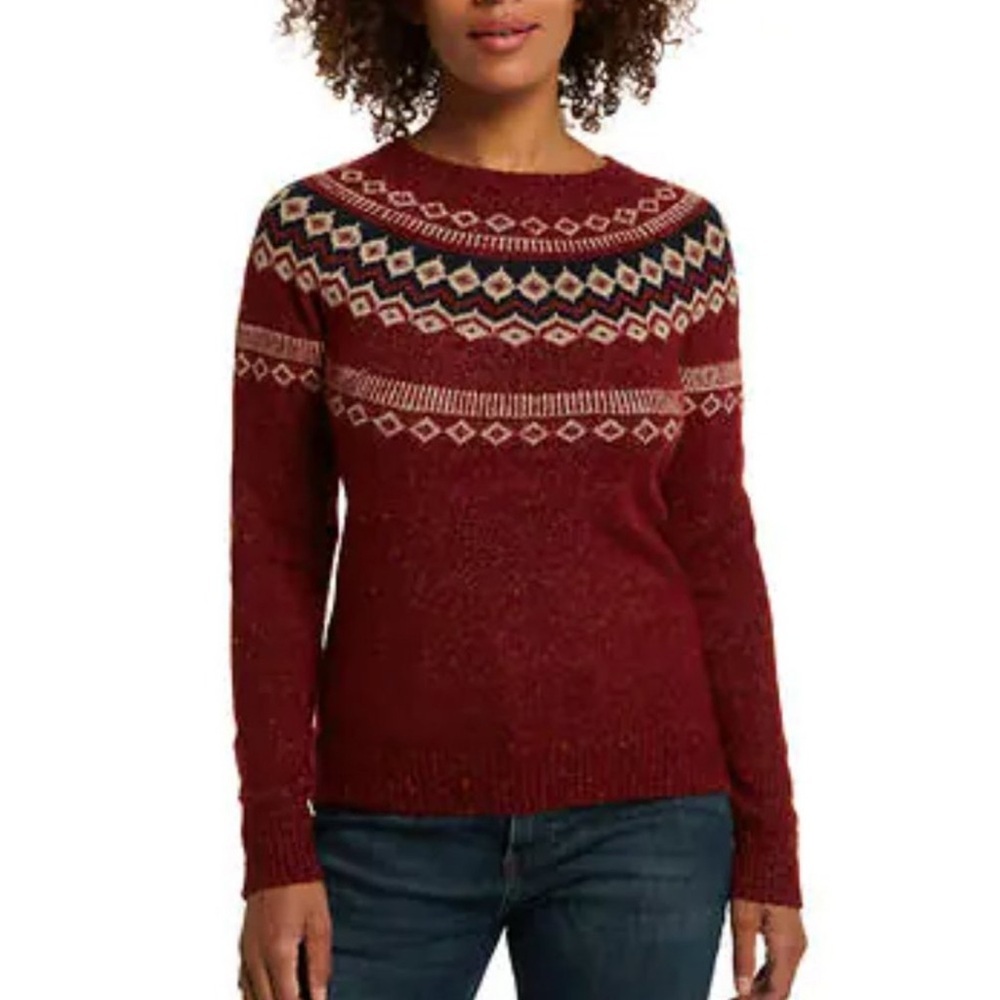 Weatherproof Vintage Ladies Fairisle Pullover Sweater